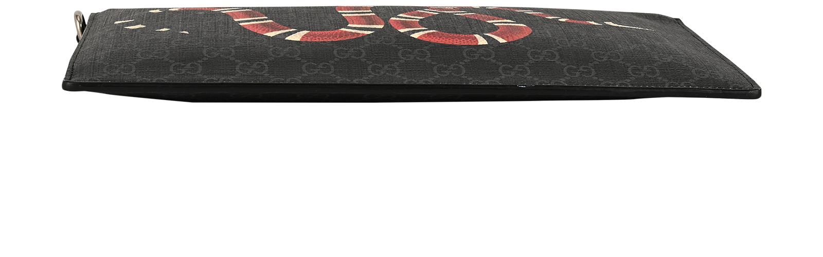 GG Supreme Kingsnake Clutch, &pound;310, Handbags, Black, Canvas, Top view